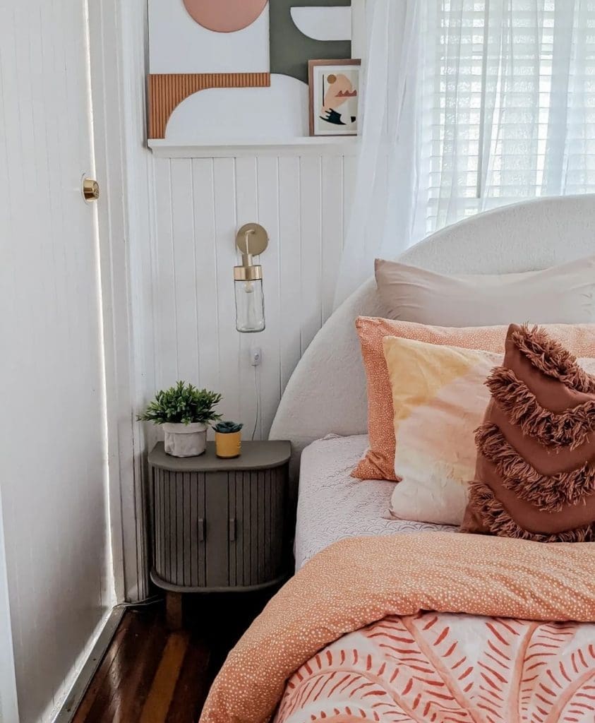 Bread bin turned bedside table