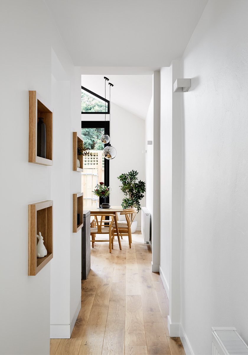 Dot's House_Atlas Architects_hallway into modest extension