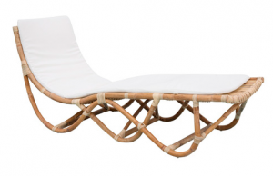 Rattan sun lounge