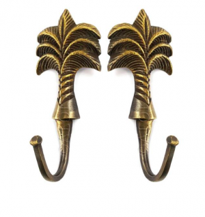 Brass palm tree hooks