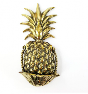 Brass pineapple door knocker