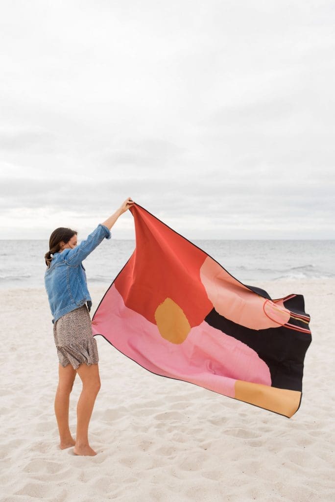 Ninon Designs_sand free beach mat_mat_at beach