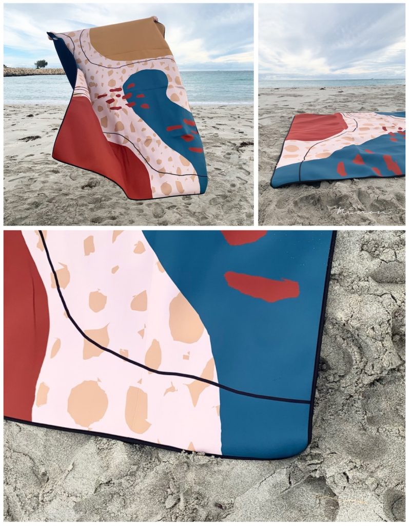 Ninon Designs_sand free beach mat_patterned