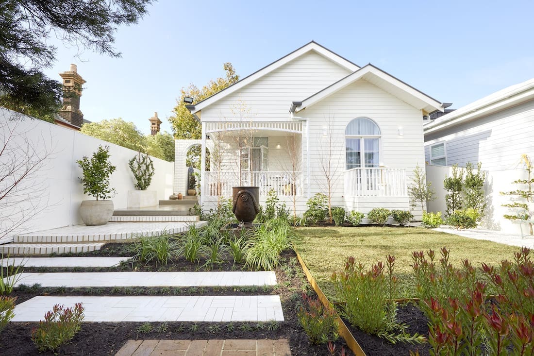 Contemporary garden space from The Block