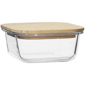 Bamboo lid container