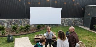 Complete outdoor cinema space