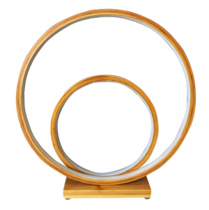 Double circle bamboo lamp