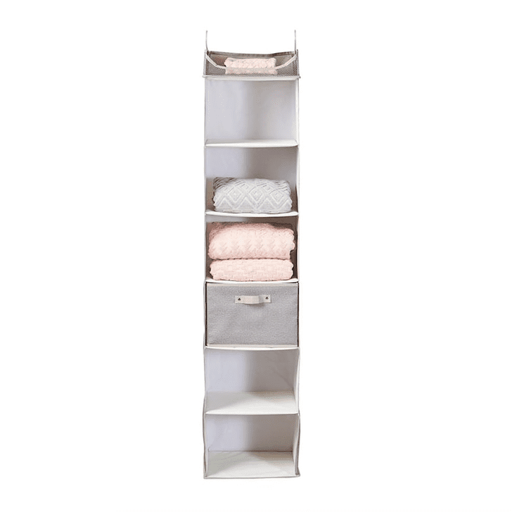 Hanging shelf organiser