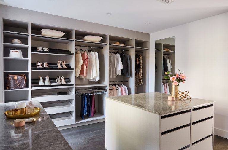 Walk in Wardrobes with Island Bench