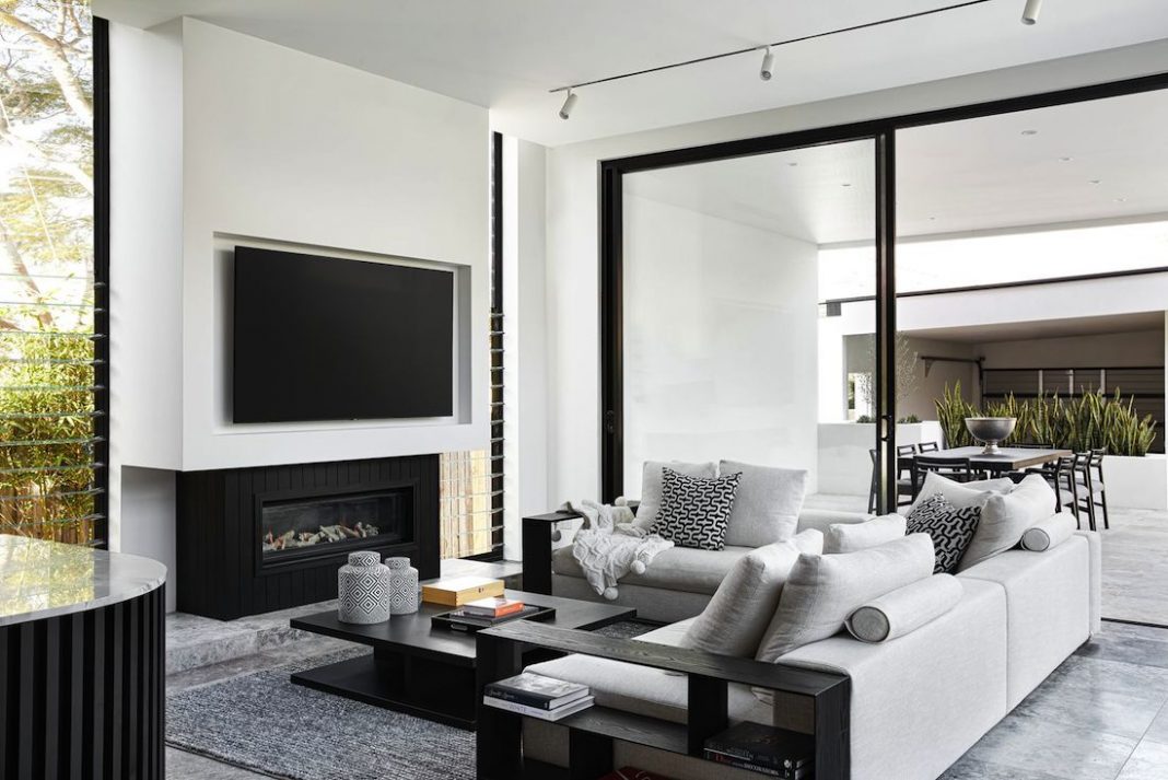 Chic monochrome interior of the Concord residence | Style Curator