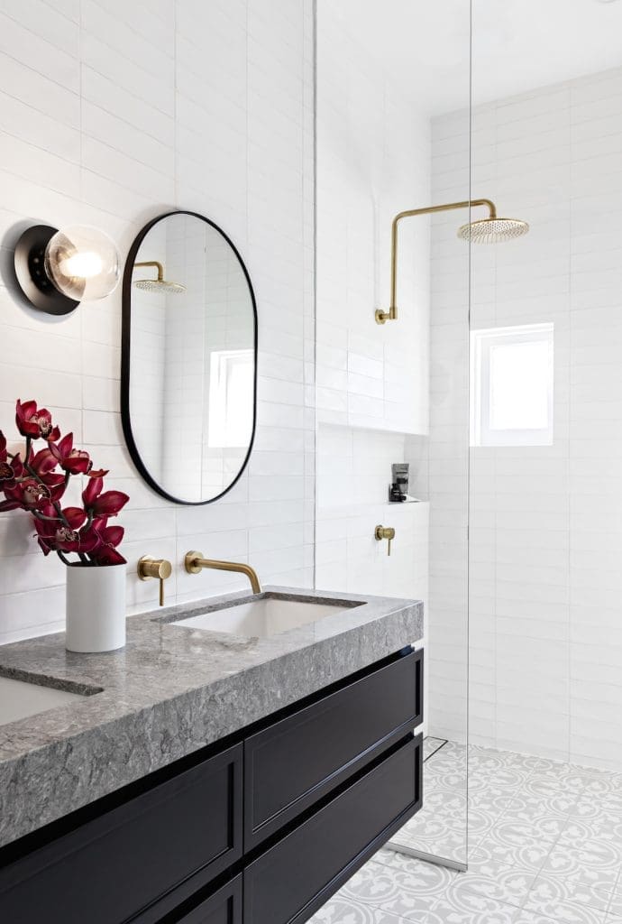 Californian Bungalow_Bone Made_bathroom with pattern tile