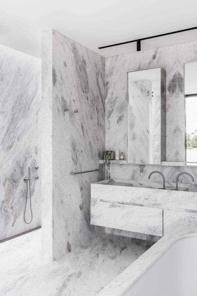 Marble bathroom