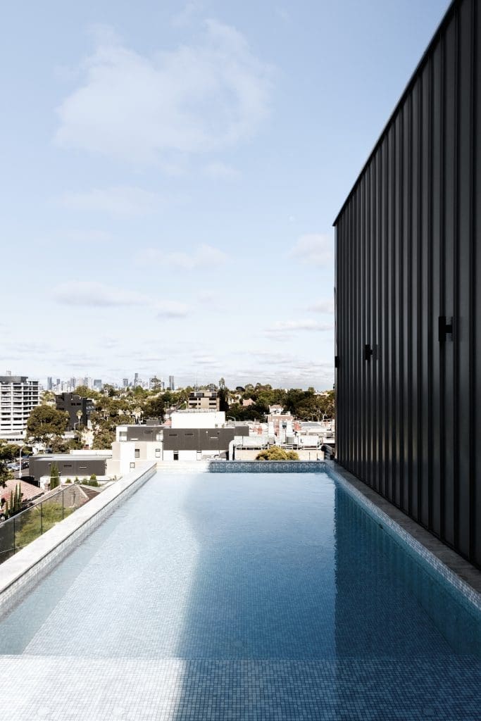 Penthouse pool in Kew