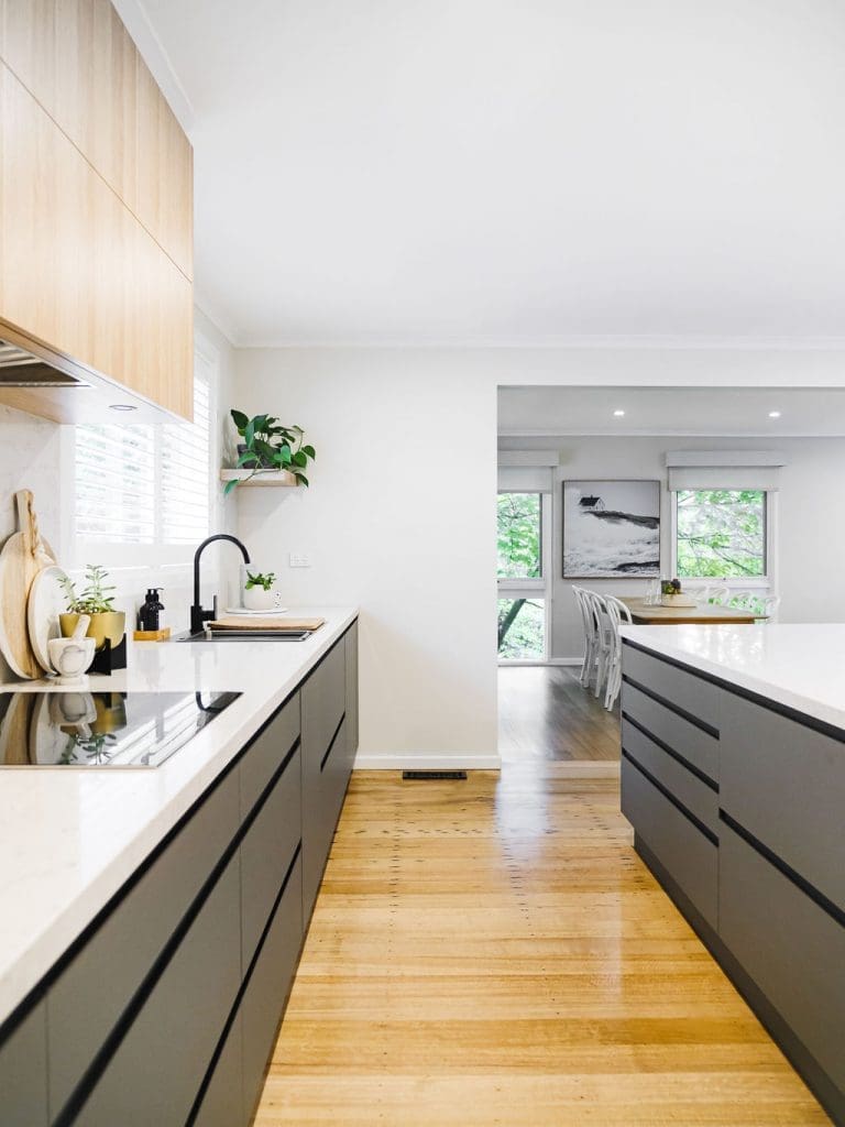 Clever kitchen storage in this contemporary kitchen renovation