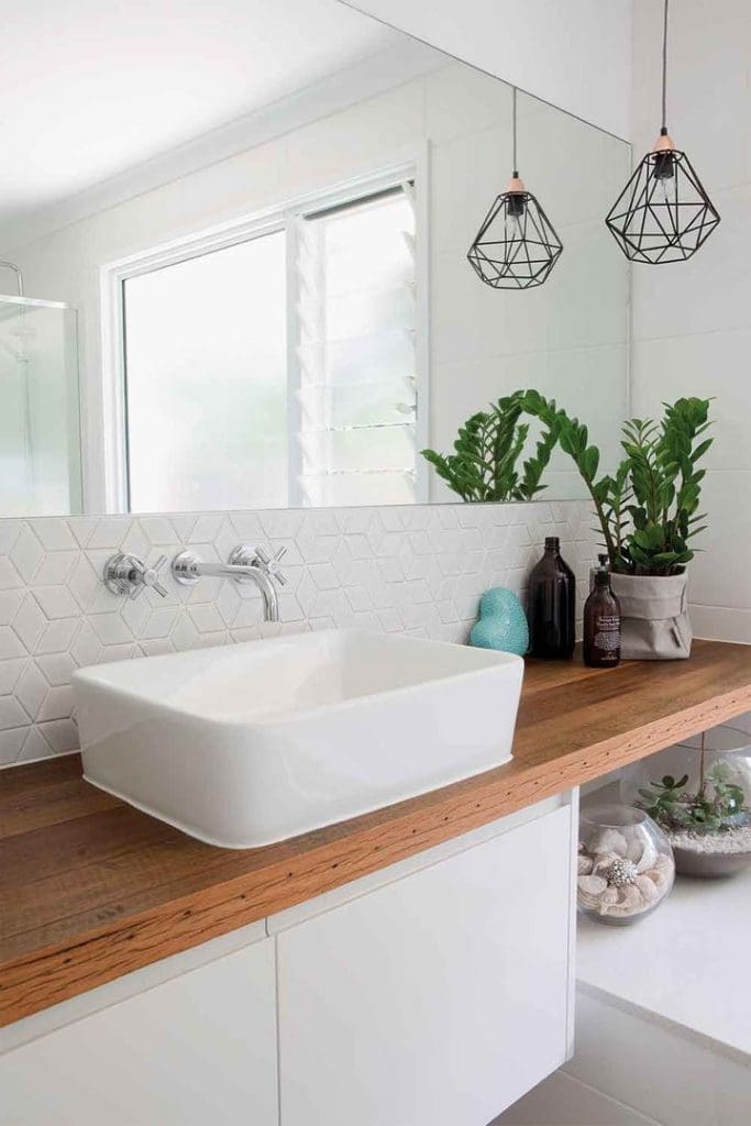 Zanzibar gem in white bathroom