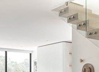 Living room with under stair seating