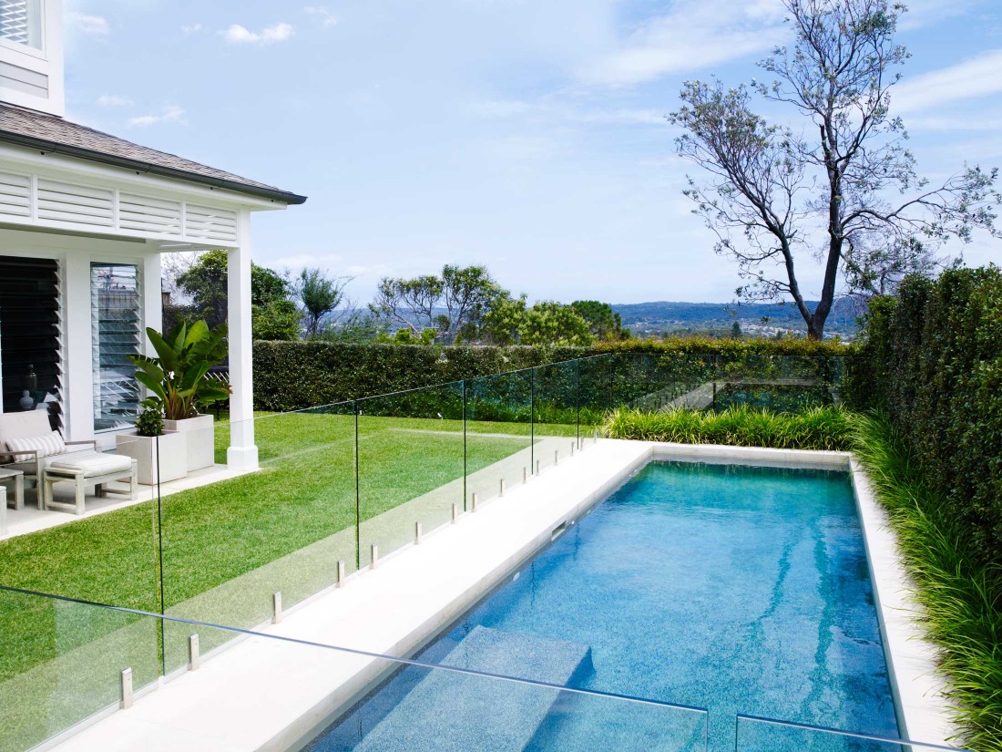 Coastal Australian Hamptons home with pool