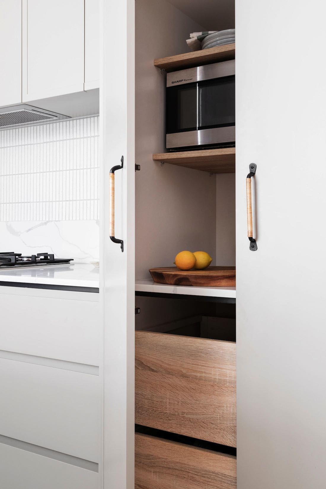 Inside a kitchen pantry