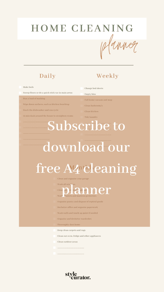 Free cleaning planner