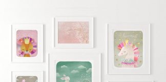 Dreams and Clouds collection of children's bedroom art
