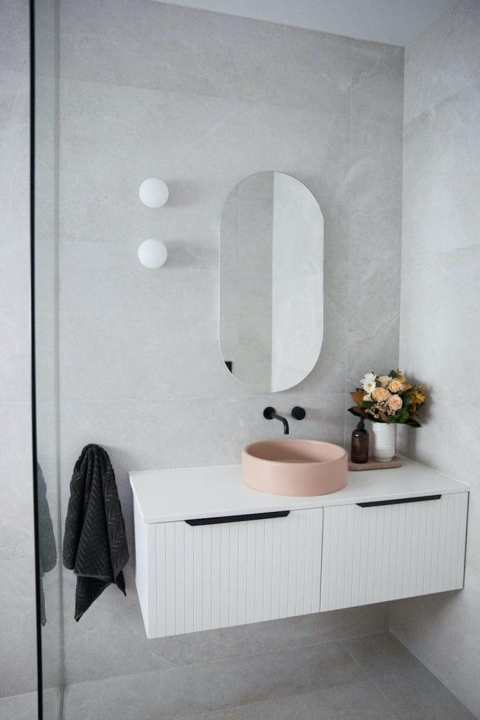 New v-groove vanity