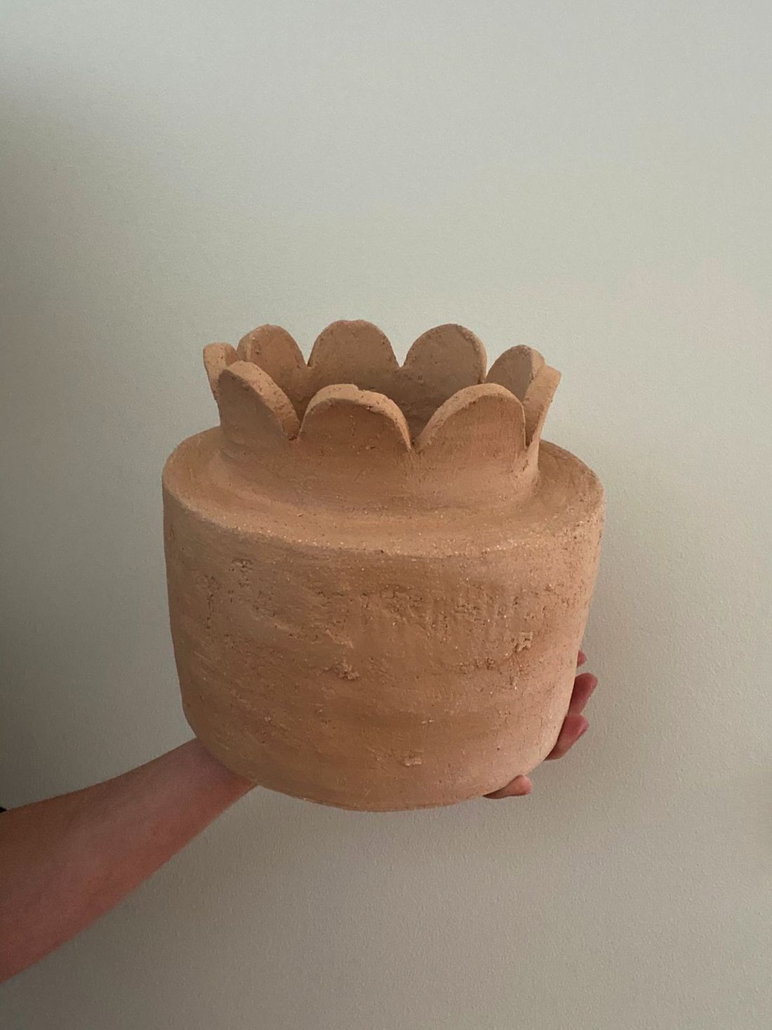 Unpainted ceramic vase by Alice Bell ceramics