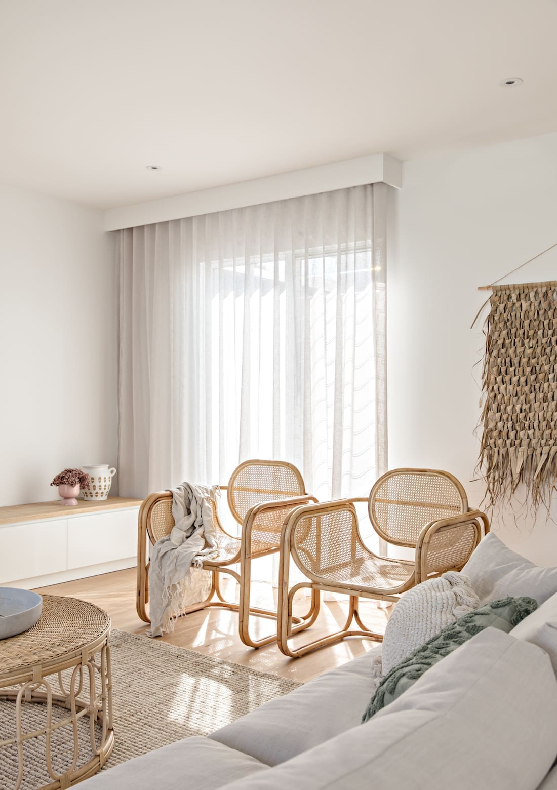 Orton Haus rattan chairs in living room