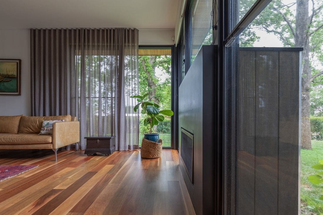 Living room inside Ribbon House