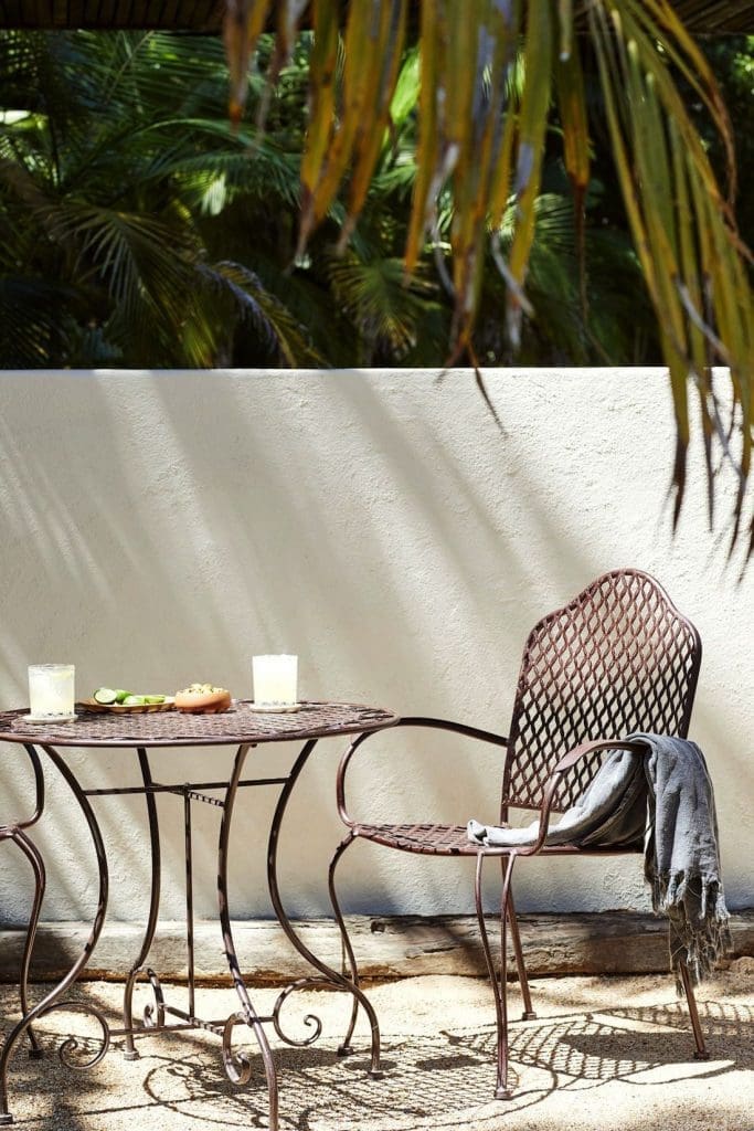 Rustic dining setting