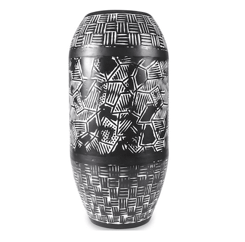 Black and white vase