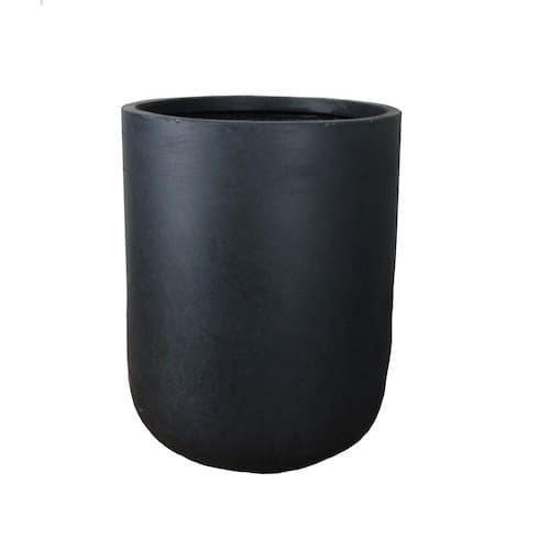 Tall black egg planter