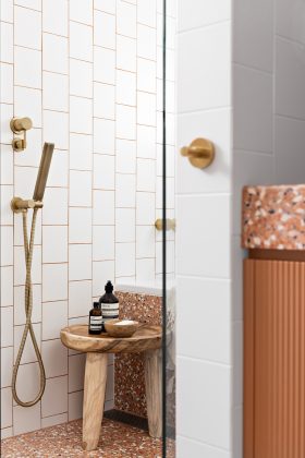 A colourful bathroom that's full of fun, texture and terrazzo | Style ...