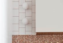 Bathroom featuring Fibonacci Stone terrazzo Fatima's Reflection