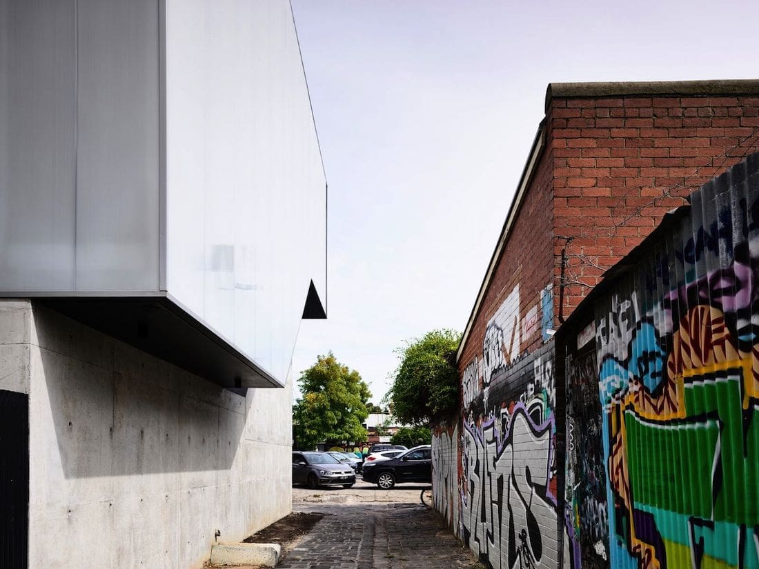 Laneway exterior of Fitzroy House