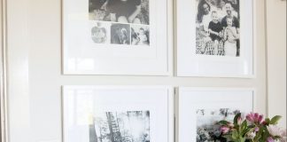 Popic black and white gallery wall