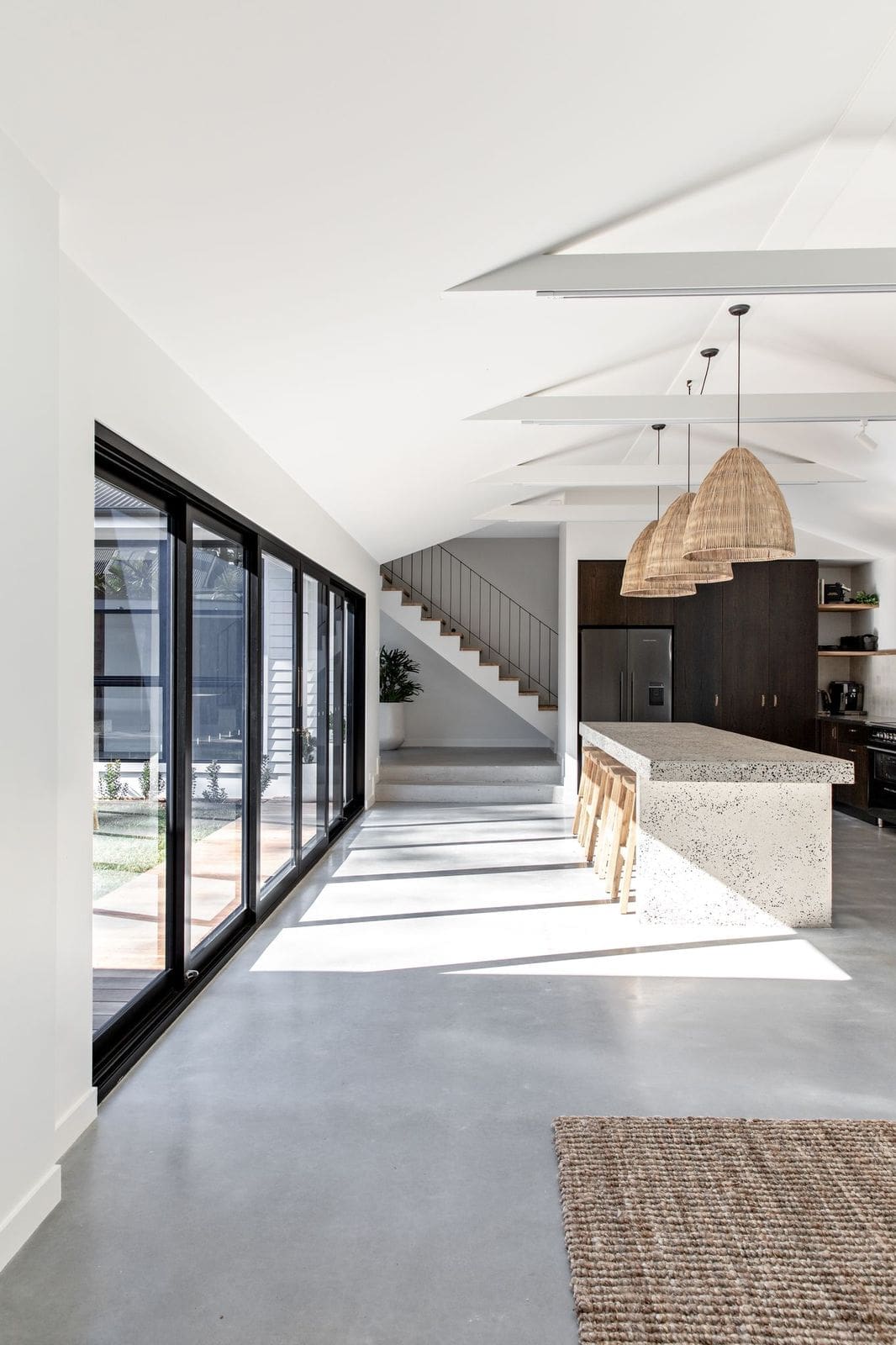 Open plan kitchen space