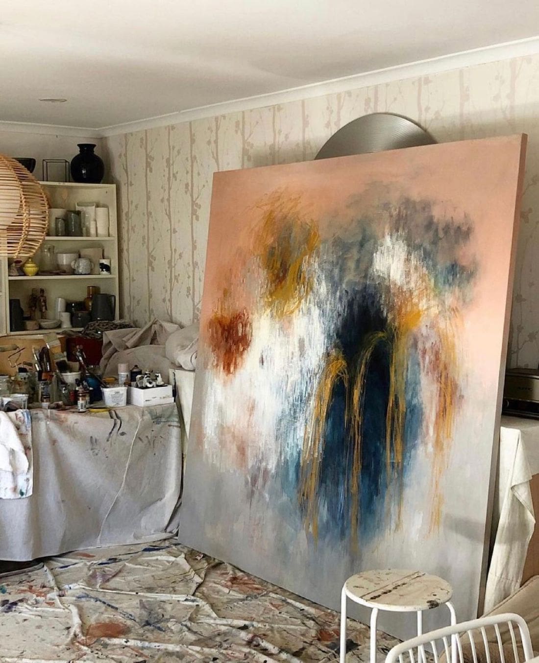 FeatherHorse_artist_art in studio