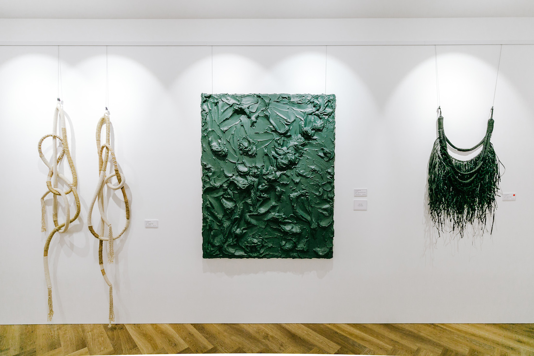 Collection of green art pieces by Fibrous Design