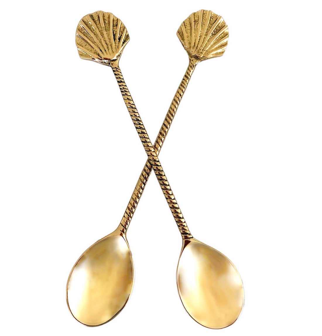 Gold shell spoons