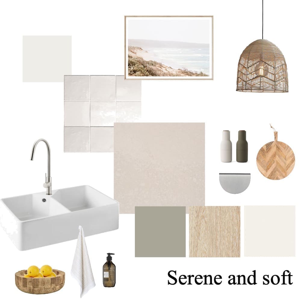 Serene kitchen scheme