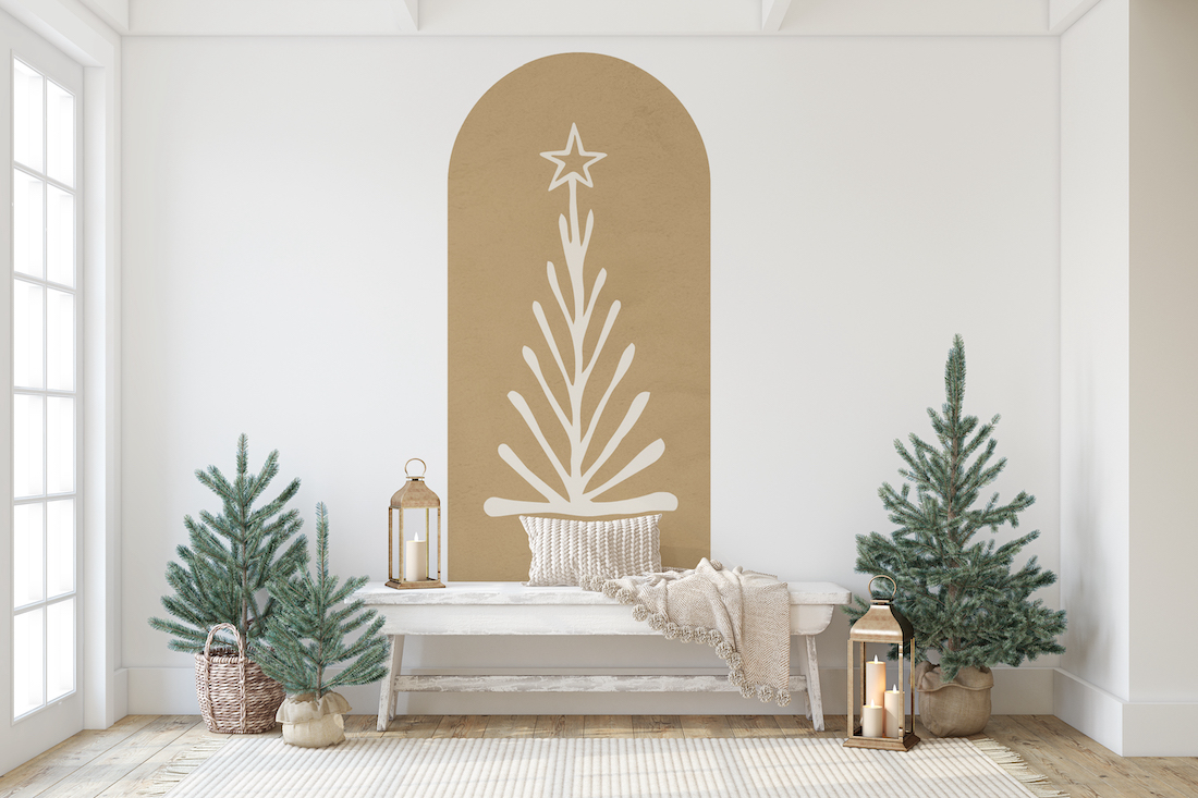Removable wall decal Christmas tree by Siesta Walls