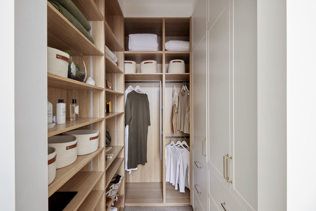 Master bedroom walk in wardrobe