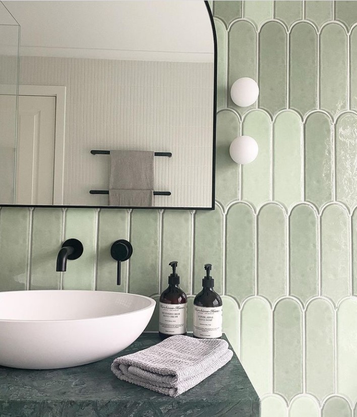 AnkaDesignStudio_Green Bathroom Tiles_ FeatherTiles