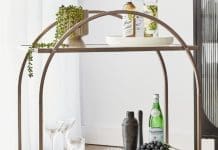 Arch bar cart from Temple and Webster