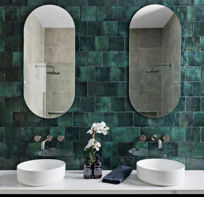 Green bathroom tiles Inspiration gallery of 10 green tile shapes