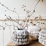 The Seasonal Ceramicist_shaggy vases with dried foliage