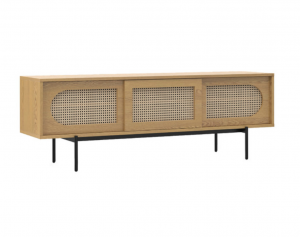 Rattan entertainment unit