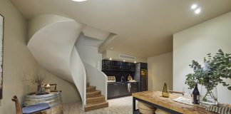 Basement cellar and wine room