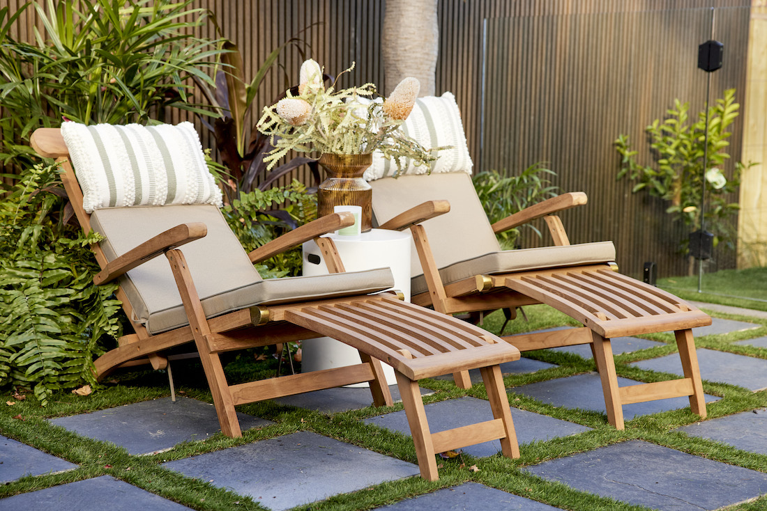 Timber lounge chairs