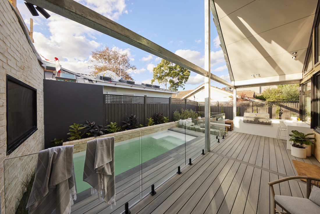 Deck and pool